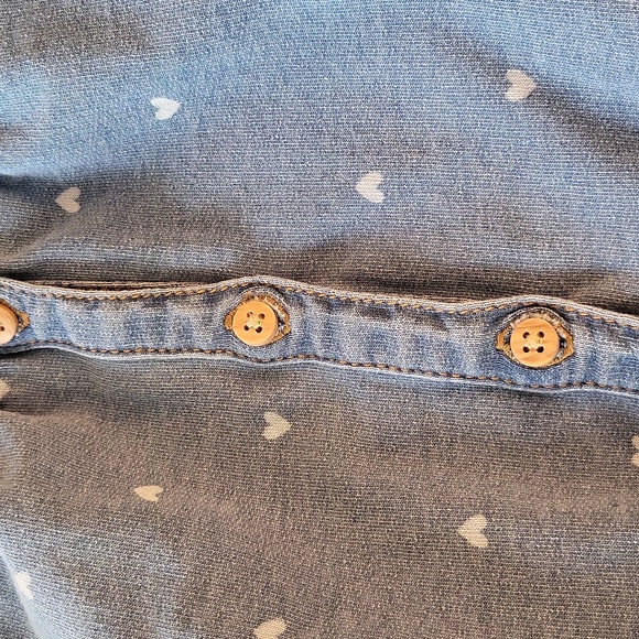 Blue heart print one piece jumpsuit - Picture 3 of 4